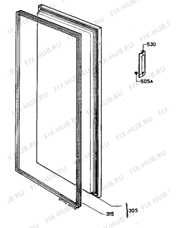 Взрыв-схема холодильника Zanussi Z624VKF - Схема узла Door 003